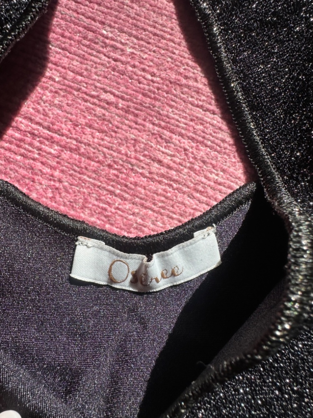 Oseree Black Halter one piece swimsuit - Picture 4 of 5